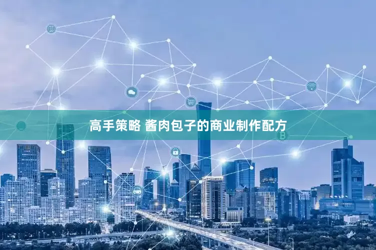 高手策略 酱肉包子的商业制作配方