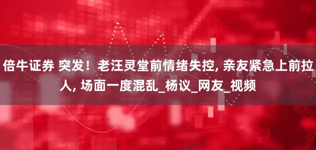 倍牛证券 突发！老汪灵堂前情绪失控, 亲友紧急上前拉人, 场面一度混乱_杨议_网友_视频
